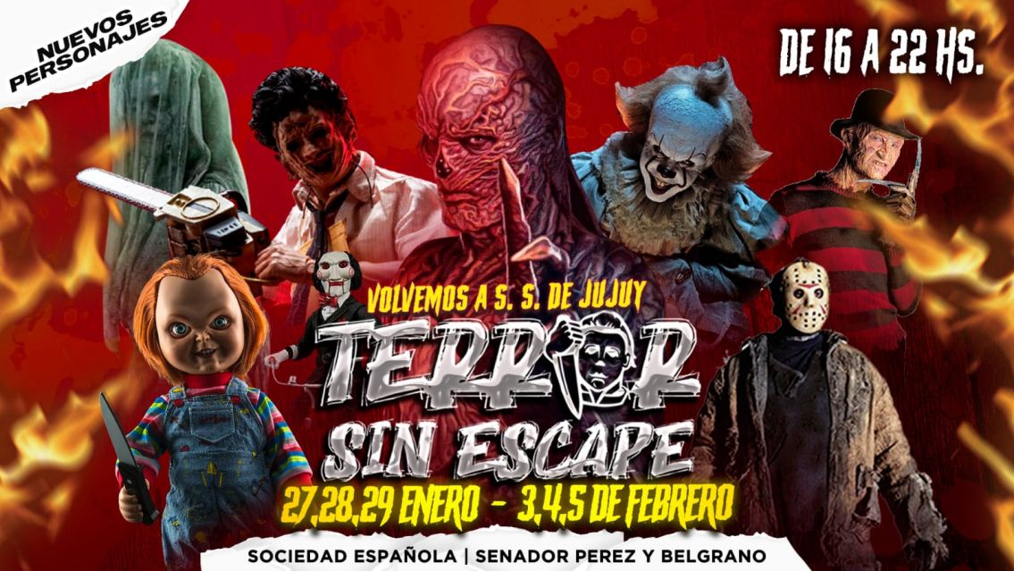 Locura total por Terror Sin Escape, la casa embrujada con los mejores personajes