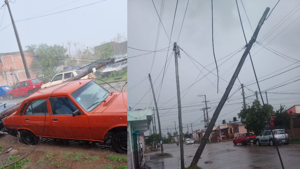 La tormenta ocasion� graves destrozos en Palpal�: se cay� todo