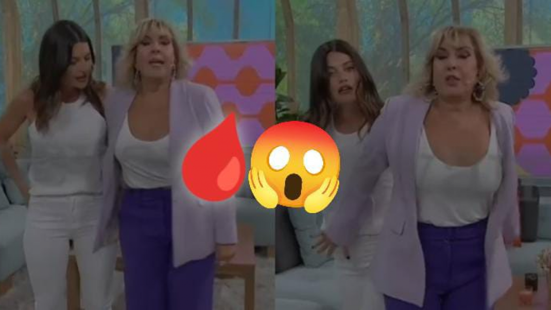 Le vino a Sofía "Jujuy" Jiménez en vivo: "tenés una manchita ahí"...