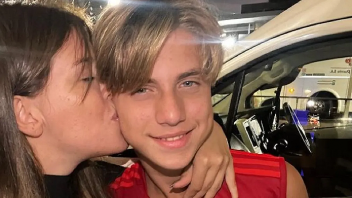 Odia Argentina pero jugará en un club de acá, el futuro de Valentino López, hijo de Wanda y Maxi