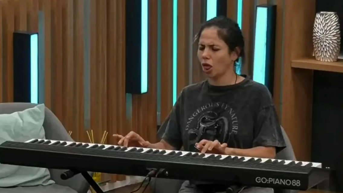 El video de Romina burl�ndose de Camila con el teclado. Gener� repudio en redes y piden que haya sanci�n