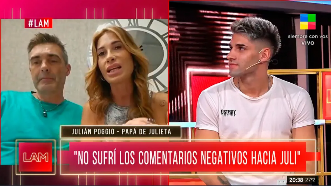 Está todo mal entre la mamá de Julieta Poggio y el novio de la participante de Gran Hermano