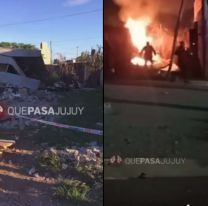 Como en Rosario: Vecinos jujeños quemaron un bunker narco