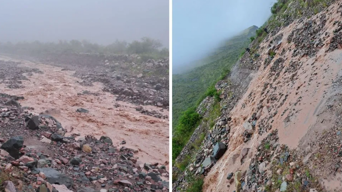 Por los fuertes temporales, hay pasos cortados a Punta Corral