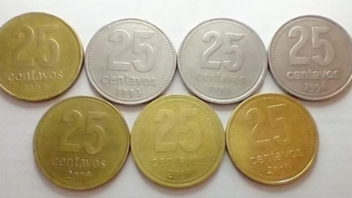 Furor por las monedas de 25 centavos: Ya est�n pidiendo 40 d�lares por unidad