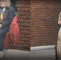 Abuela esperaba en la puerta de un edificio y protagonizó el video más tierno
