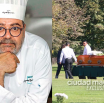 Así fue el último adiós al fallecido cocinero Calabrese. Mucho dolor