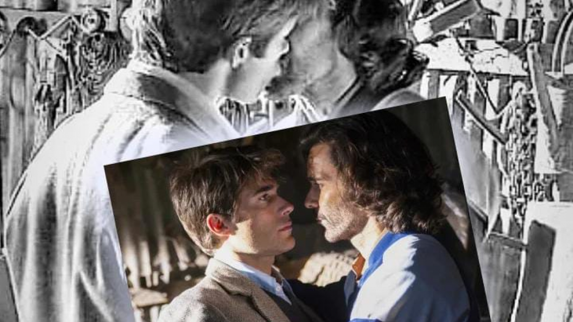 Mariano Martínez y Rodrigo Guirao Díaz a los besos y "algo más" en su nueva película