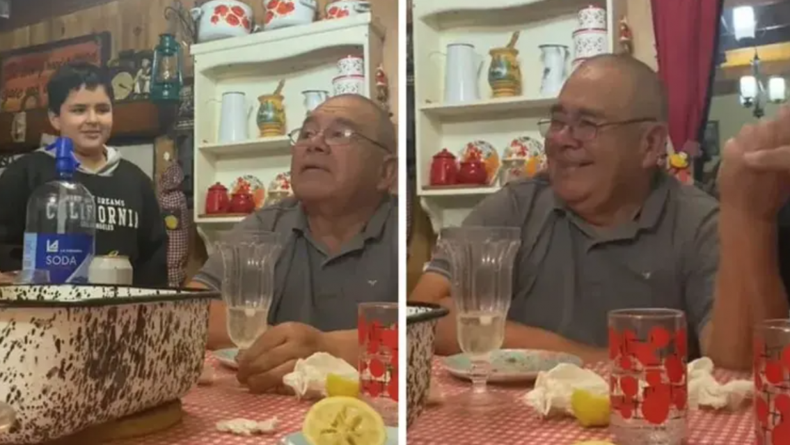 Le regal� a su pap� una entrada para ver el Supercl�sico y la reacci�n se hizo viral: "Viejito, arm� las valijas"