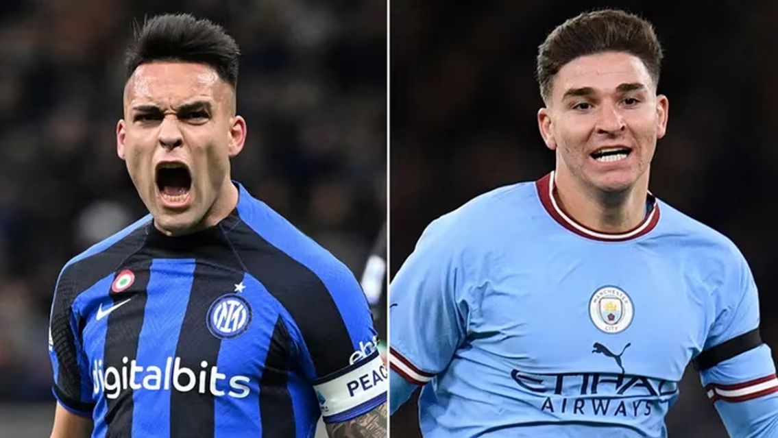 Juli�n �lvarez y Lautaro Mart�nez se enfrentar�n en la final de la Champions League: el r�cord que pueden romper