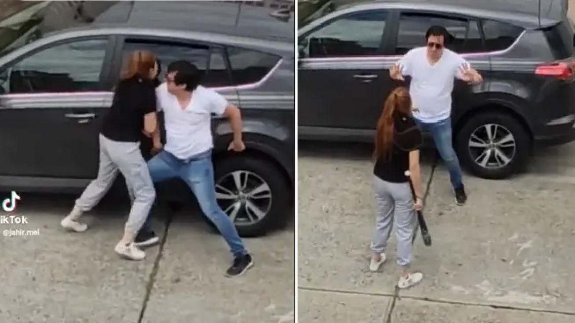 Siguió a su marido, lo encontró con otra mujer y esta fue su reacción