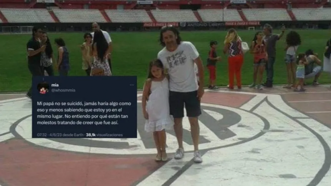"No se tiró, mi papá no haría eso", la hija del hincha de River está contra el club