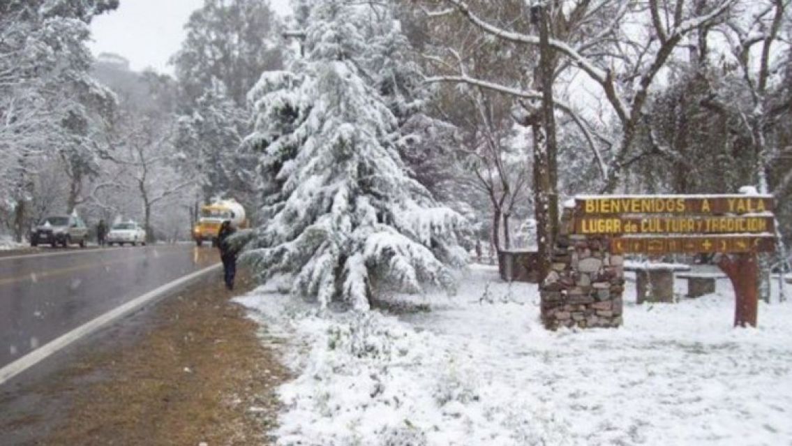 Anuncian posibles nevadas para las próximas horas en parte de Jujuy