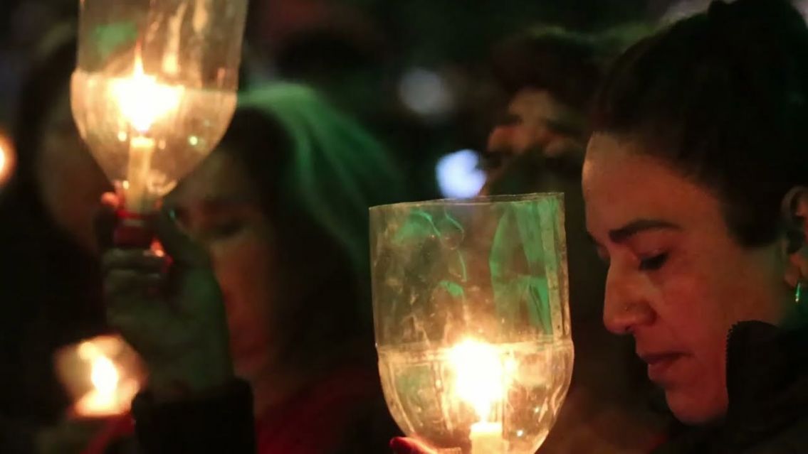 Marcha de antorchas por la libertad de los detenidos en Humahuaca