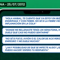 "Tengo un hematoma donde me rellenaste, no puedo ni sentarme". Los chats de Silvina Luna y Lotocki