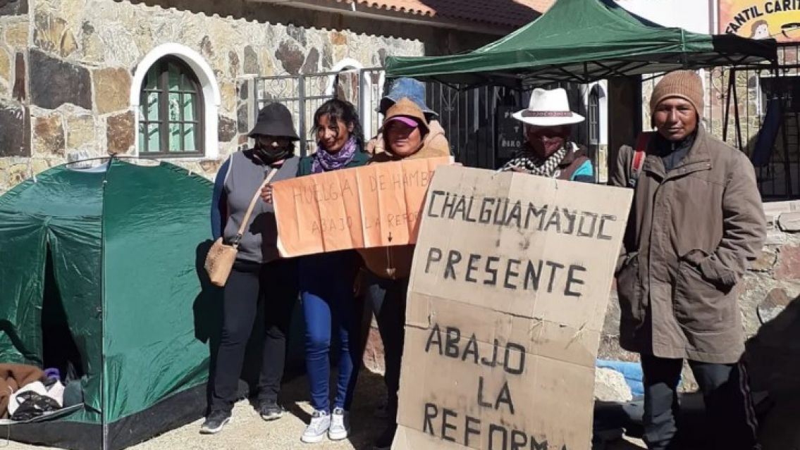 Miembros de comunidades originarias de Jujuy comenzaron una huelga de hambre