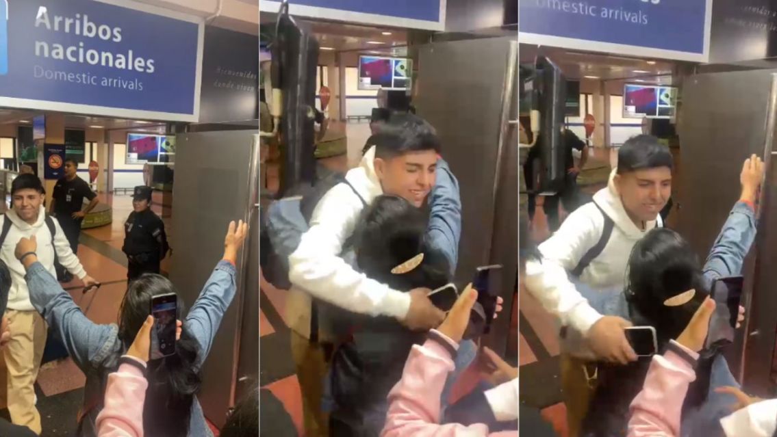 Antonio de MasterChef lleg� a Salta: as� fue el primer abrazo con su mam�