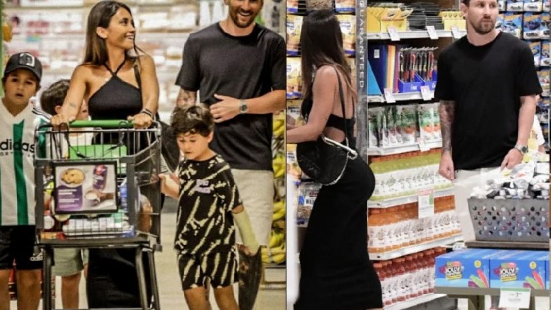La foto de Messi y Antonela Roccuzzo en el supermercado que revolucionó Maiami