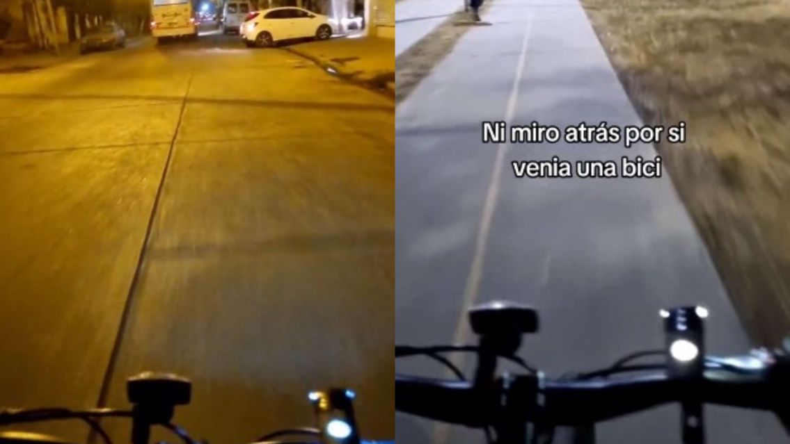 Apareci� el "bici bandido" de Jujuy y casi lo chocan