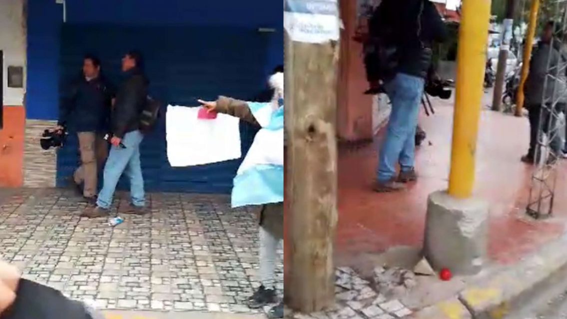 Echaron a dos periodistas jujeños de una manifestación: Tenso momento