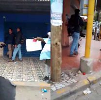 Echaron a dos periodistas jujeños de una manifestación: Tenso momento