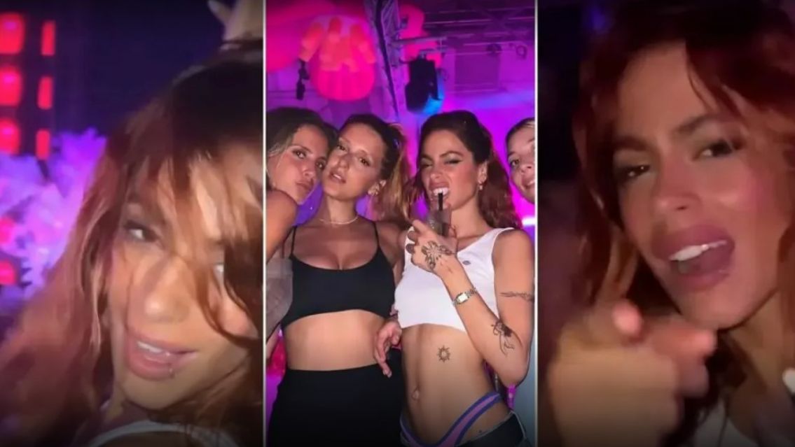 Peor que despechada: Tini machad�sima en un boliche tirando besos y sin De Paul