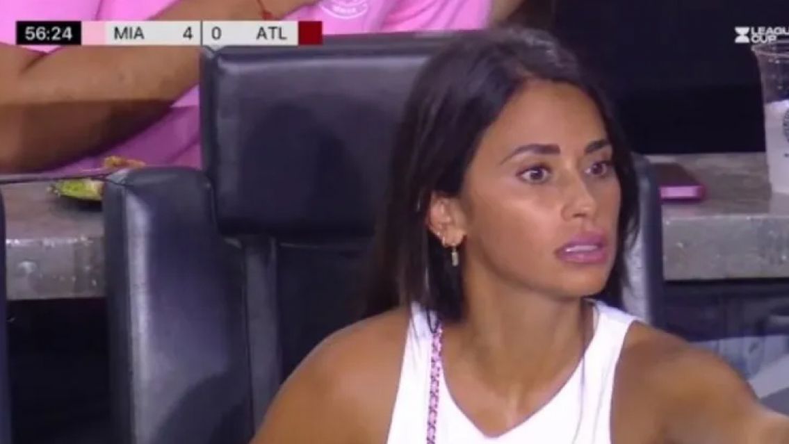 Antonela Rocuzzo como nunca la viste: se enojó con uno de sus hijos y los retó en pleno partido