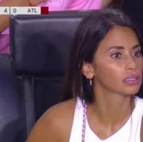 Antonela Rocuzzo como nunca la viste: se enoj&oacute; con uno de sus hijos y los ret&oacute; en pleno partido