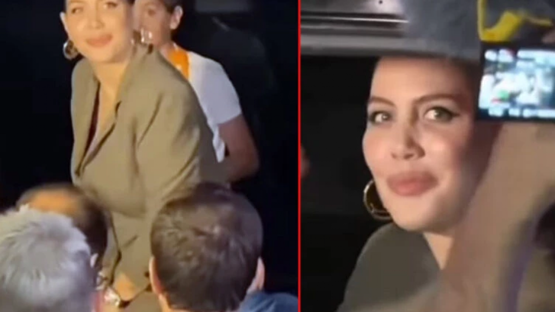 Emotivo recibimiento a Wanda Nara en Turquía, le dieron mensajes de amor por su enfermedad