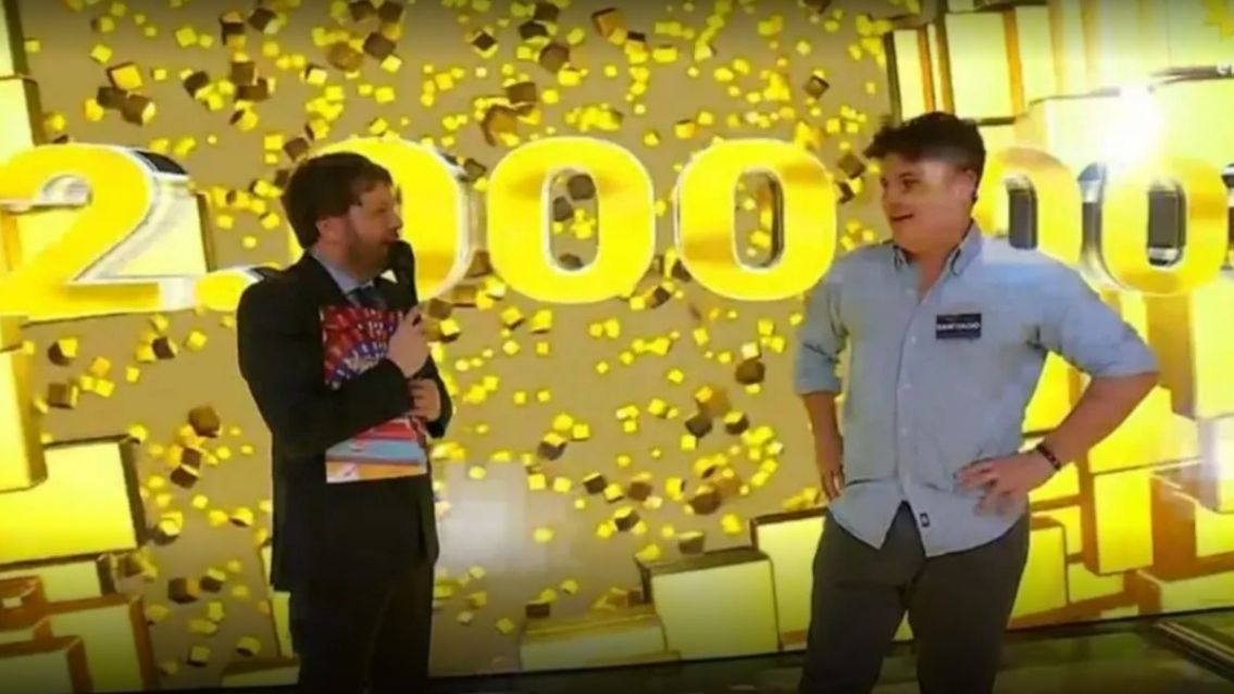 Rompi� el r�cord en Los 8 escalones: ya tiene 12 millones de pesos y va por m�s