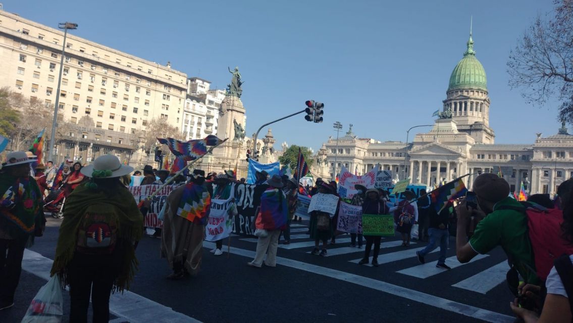 El Tercer Mal�n de la Paz lleg� a Buenos Aires
