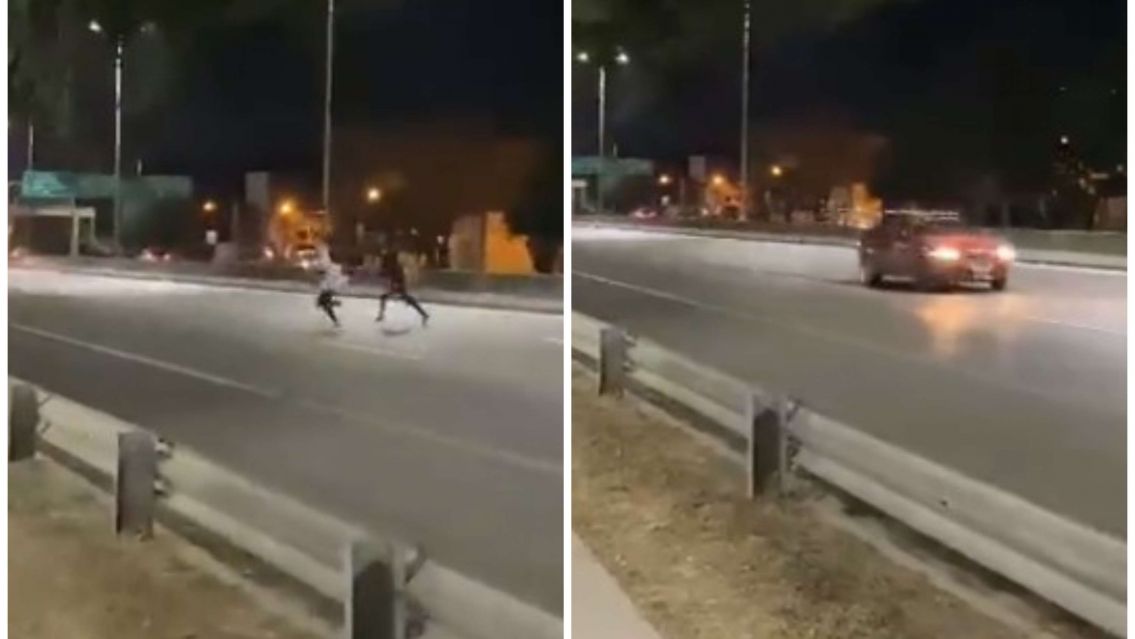 Chicos jujeños arriesgan su vida: Se filman cruzando entre los autos