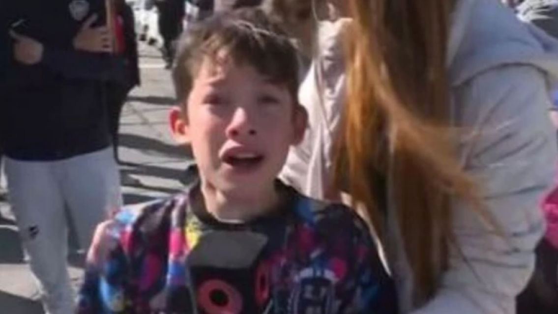 El desgarrador llanto del compañerito de Morena: el nene que emocionó al país