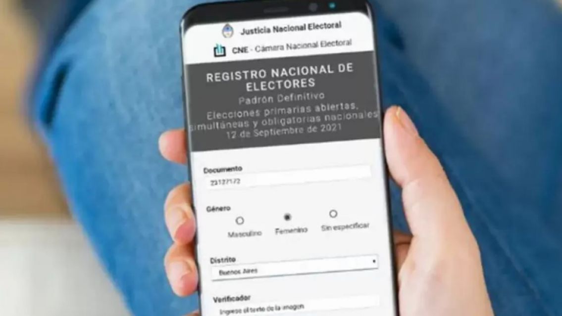 Dónde voto: consultá el padrón electoral para las PASO