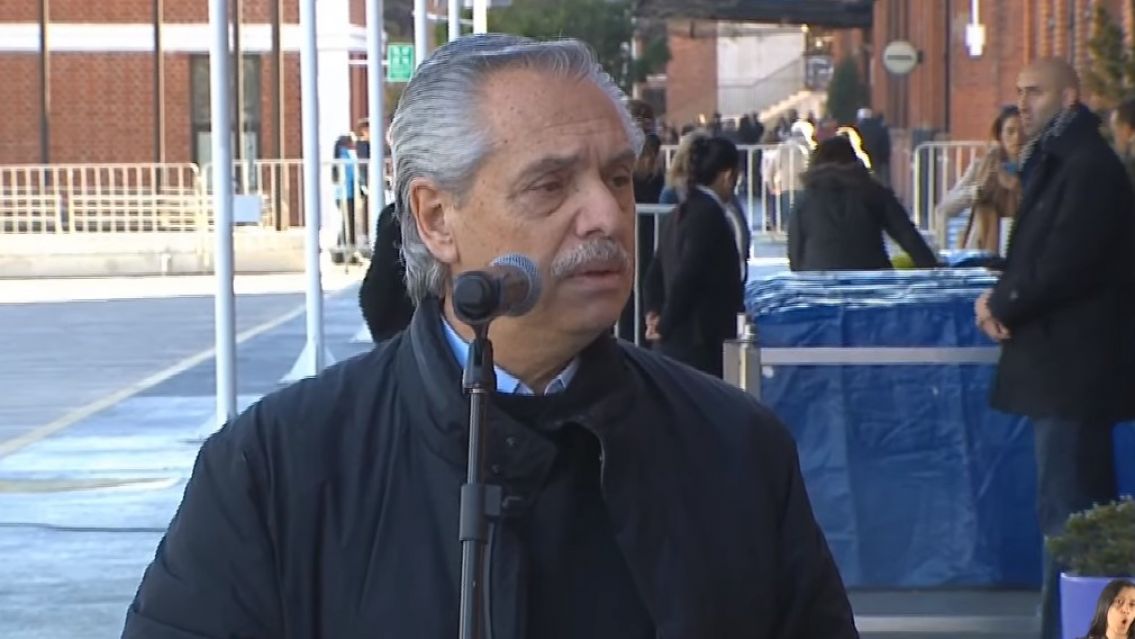 "Los próximos días deben ser tranquilos": Habló Alberto Fernández antes de votar