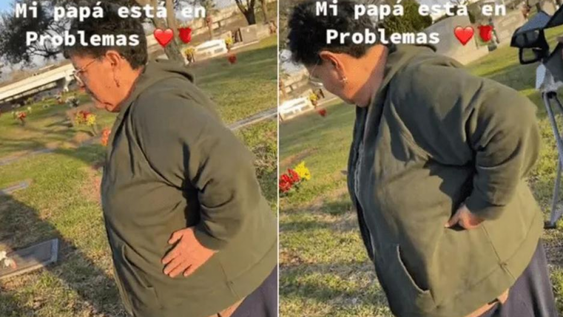 "¿Quién será la atrevida?", fue a la tumba de su marido y vio un regalo de "la otra"