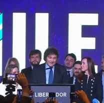 "Viva la libertad carajo": Milei celebró el triunfo sobre la casta