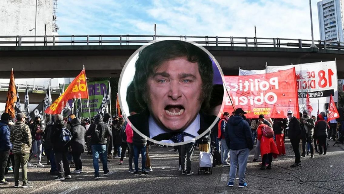 Realizar�n la primera marcha contra el "Peluca Milei" este viernes