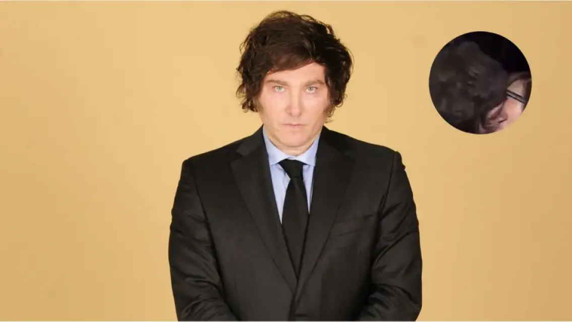 Milei a los besos con una... ¿Quién es? Ganó las eleeciones y está como quiere