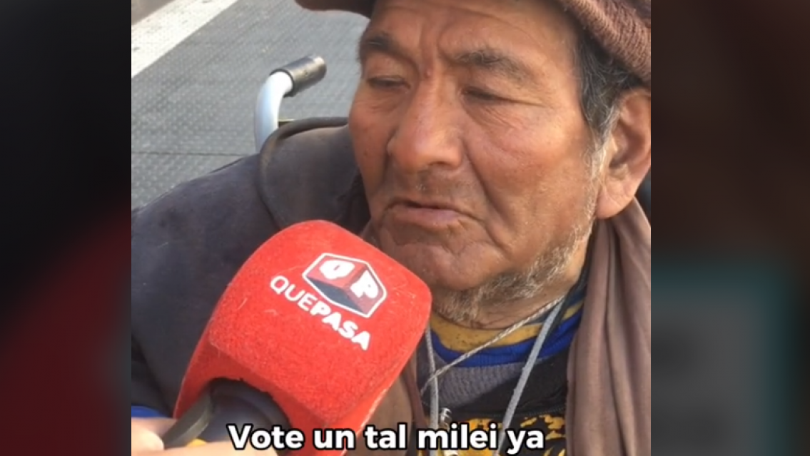 Abuelo jujeño fanático de Milei: "La gente por fin se cansó del peronismo"