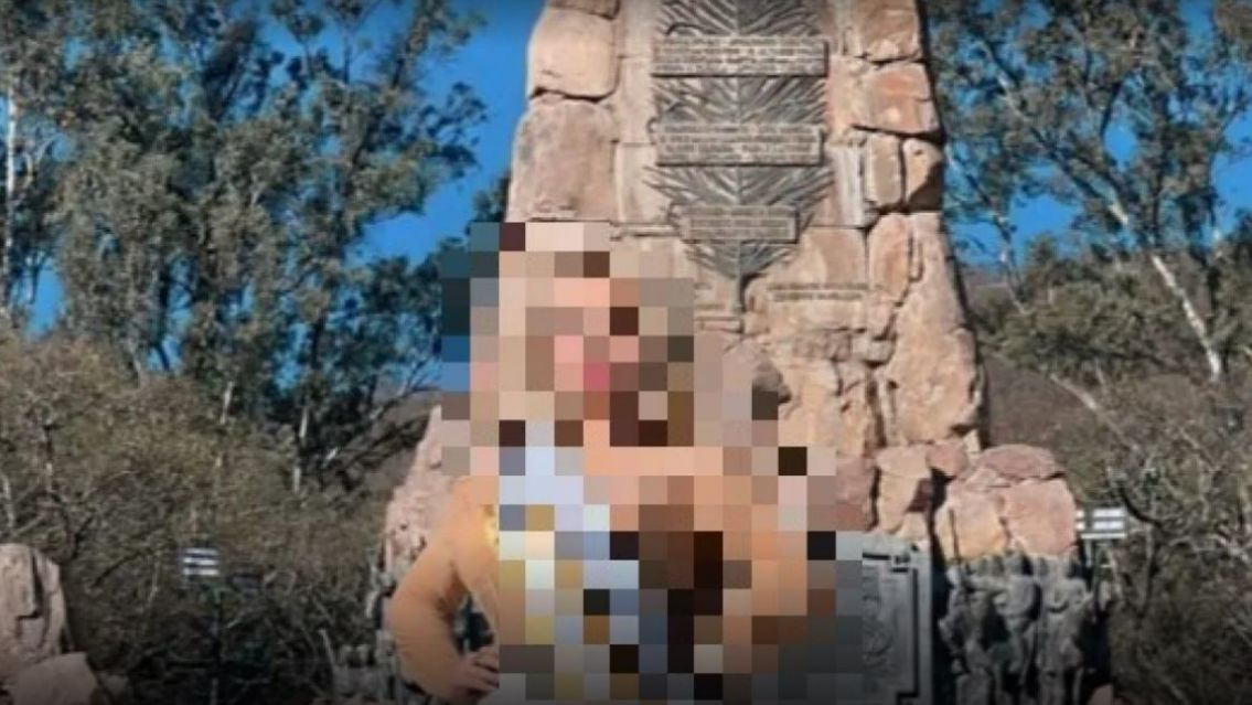 Famosa modelo apareció en el monumento a Güemes y fue furor: "Siiiiii, es ella"