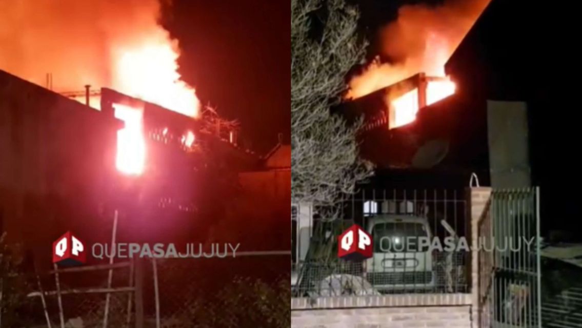 Terrible incendio en una carpintería jujeña: Gritos y desesperación durante la noche