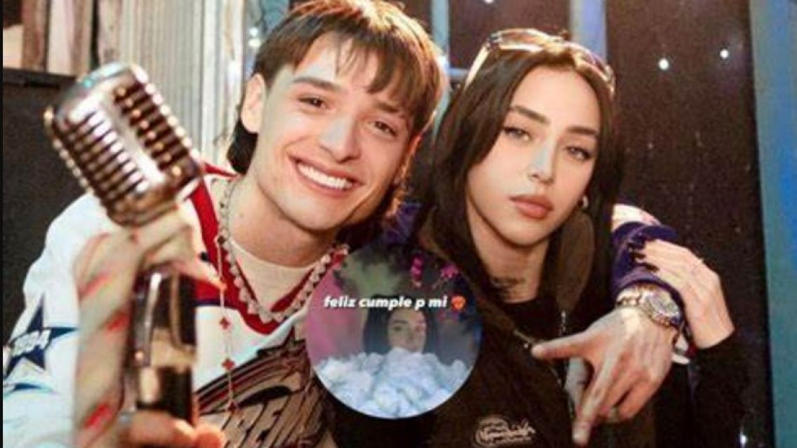 Nicki Nicole y Peso Pluma confirman su romance con "un altar de cumplea�os"