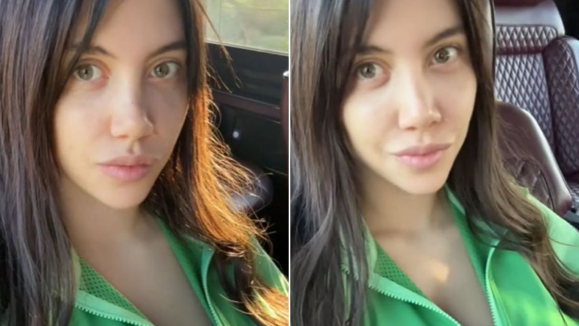 Wanda Nara empez� a despedirse con un video muy triste: "Tres y chau"