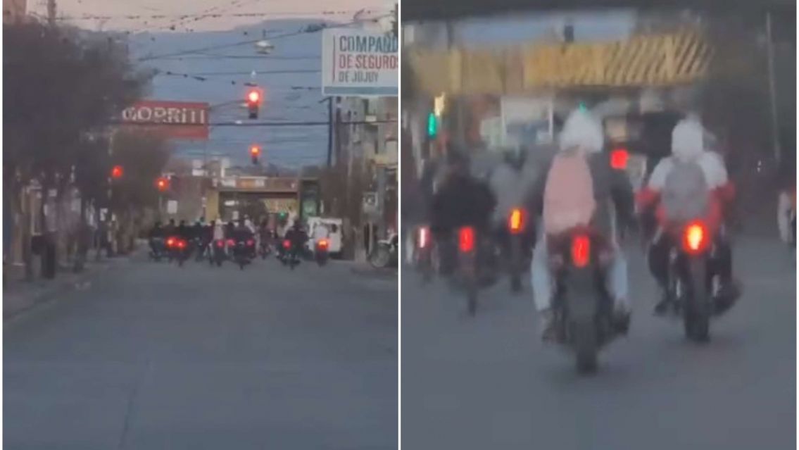 No les importa nada: Motoqueros jujeños hacen lo que quieren por las calles