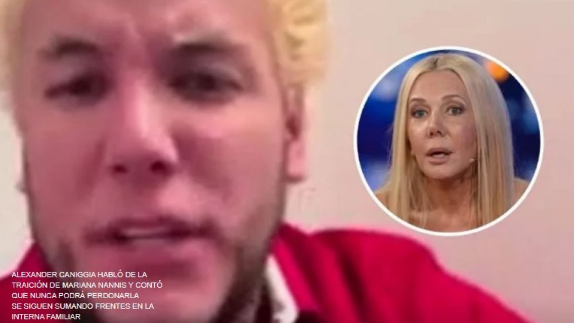 Alex Caniggia revel� su pelea con Mariana Nannis: "Me ech� del departamento con mi mujer embarazada"