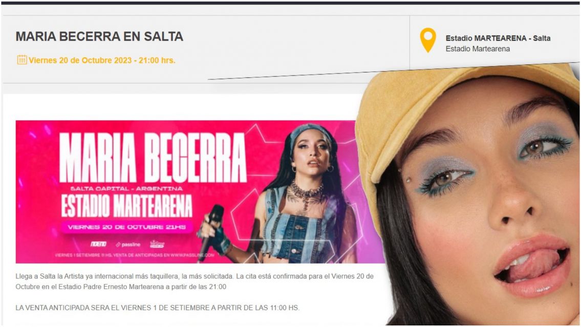 Ya hay gente haciendo fila para el otro show de María Becerra: así podés sacar la entrada
