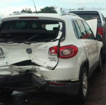 Brutal choque en cadena sobre Ruta 34: Hay al menos 2 heridos